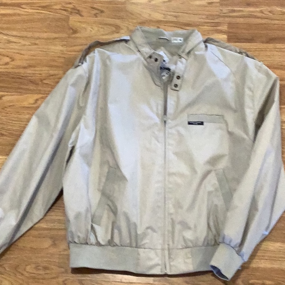 NEW Men’s Tan Bomber Zipper Jacket XL